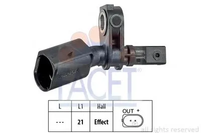 Датчик, частота вращения колеса FACET купить