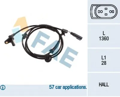 Датчик, частота вращения колеса FAE купить