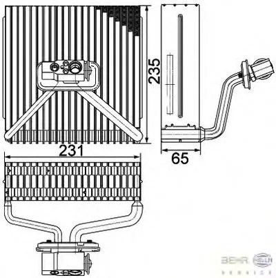 Испаритель, кондиционер BEHR HELLA SERVICE HELLA купить