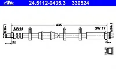 Тормозной шланг ATE купить
