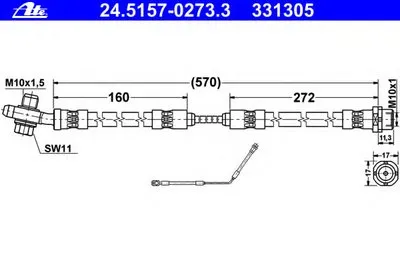 Тормозной шланг ATE купить