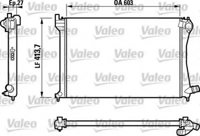 Радиатор, охлаждение двигателя VALEO купить