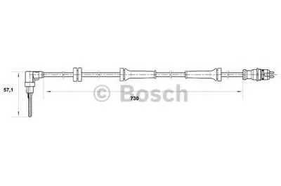 Датчик, частота вращения колеса BOSCH купить
