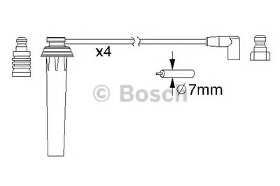 Комплект проводов зажигания BOSCH купить