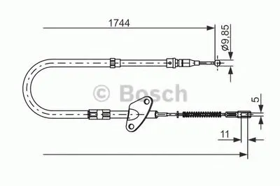 Трос, стояночная тормозная система