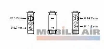 Расширительный клапан, кондиционер VAN WEZEL купить