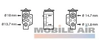 Расширительный клапан, кондиционер VAN WEZEL купить