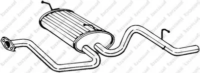 Глушитель выхлопных газов конечный BOSAL купить