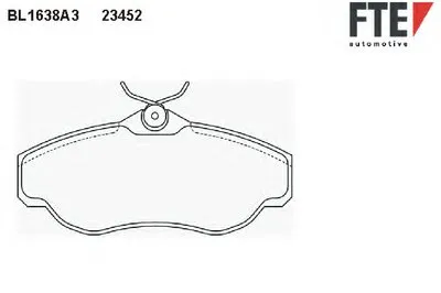 Комплект тормозных колодок, дисковый тормоз FTE купить