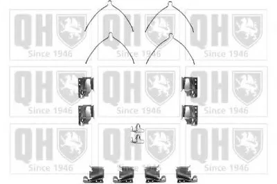 Комплектующие, колодки дискового тормоза QUINTON HAZELL купить