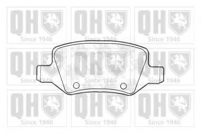 Комплект тормозных колодок, дисковый тормоз QUINTON HAZELL купить