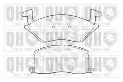 Комплект тормозных колодок, дисковый тормоз QUINTON HAZELL купить