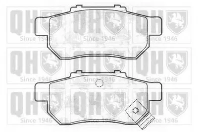 Комплект тормозных колодок, дисковый тормоз QUINTON HAZELL купить