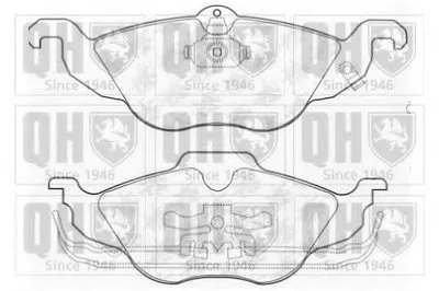 Комплект тормозных колодок, дисковый тормоз QUINTON HAZELL купить