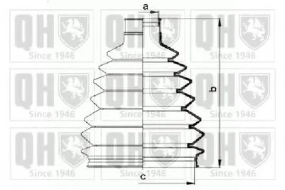 Комплект пылника, приводной вал QUINTON HAZELL купить