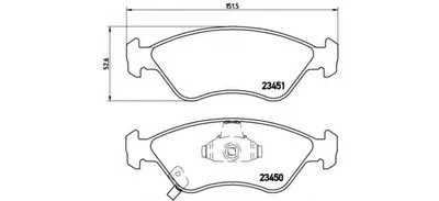 Комплект тормозных колодок, дисковый тормоз BREMBO купить