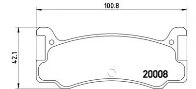 Комплект тормозных колодок, дисковый тормоз BREMBO купить