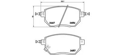 Комплект тормозных колодок, дисковый тормоз BREMBO купить