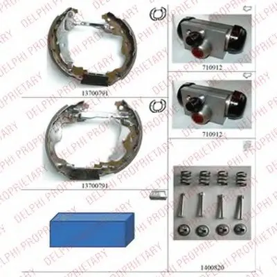 Комплект тормозных колодок DELPHI купить
