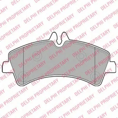 Комплект тормозных колодок, дисковый тормоз DELPHI купить