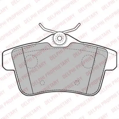Комплект тормозных колодок, дисковый тормоз DELPHI купить