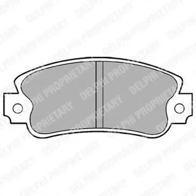 Комплект тормозных колодок, дисковый тормоз DELPHI купить