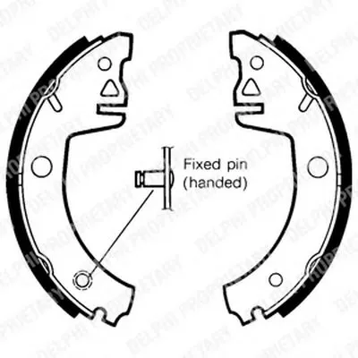 Комплект тормозных колодок DELPHI купить