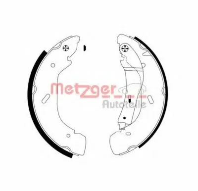 Комплект тормозных колодок METZGER купить