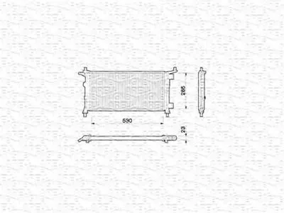 Радиатор, охлаждение двигателя MAGNETI MARELLI купить