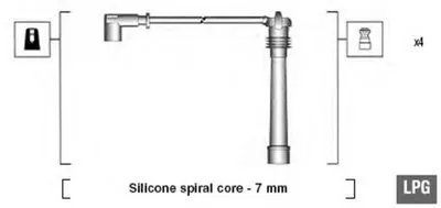Комплект проводов зажигания MAGNETI MARELLI купить