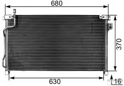 Конденсатор, кондиционер BEHR HELLA SERVICE купить
