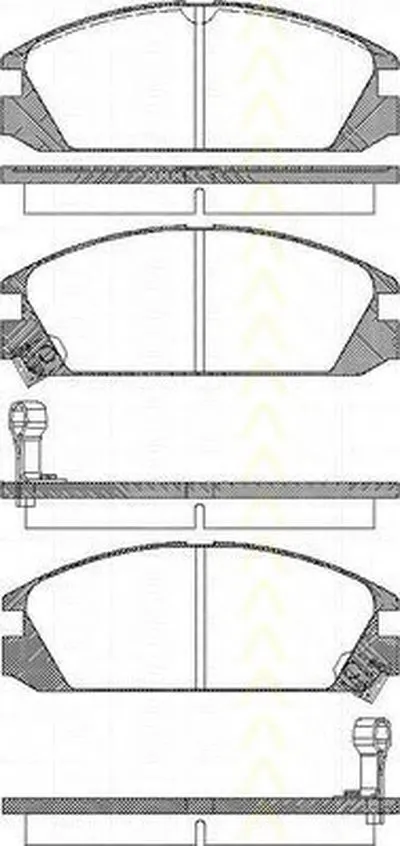 Комплект тормозных колодок, дисковый тормоз TRISCAN купить