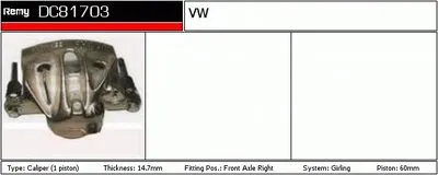 Тормозной суппорт Remanufactured REMY (Multiline) DELCO REMY купить