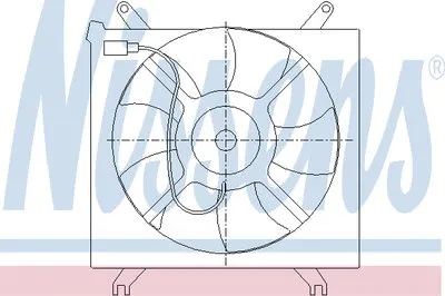 Вентилятор, охлаждение двигателя NISSENS купить