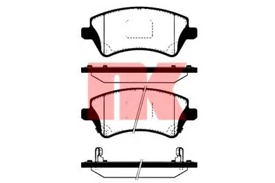 Комплект тормозных колодок, дисковый тормоз NK купить