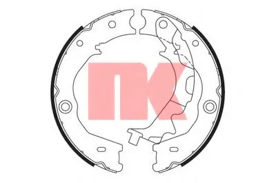 Комплект тормозных колодок, стояночная тормозная система NK купить