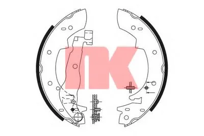 Комплект тормозных колодок NK купить