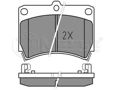 Комплект тормозных колодок, дисковый тормоз MEYLE купить