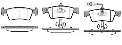 Комплект тормозных колодок, дисковый тормоз REMSA купить