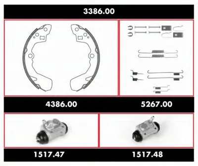 Комплект тормозов, барабанный тормозной механизм Precision Kit REMSA купить