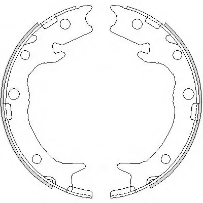 Комплект тормозных колодок, стояночная тормозная система WOKING купить