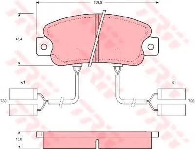 Комплект тормозных колодок, дисковый тормоз TRW купить