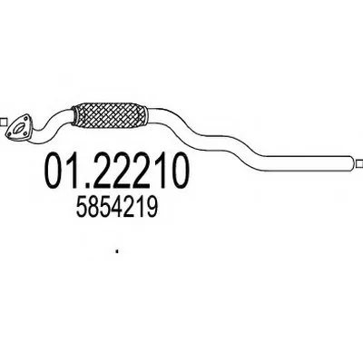 Труба выхлопного газа MTS купить