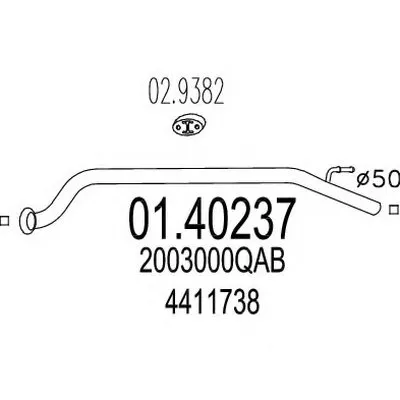 Труба выхлопного газа MTS купить