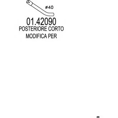 Труба выхлопного газа MTS купить