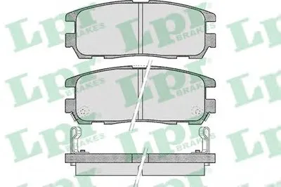 Комплект тормозных колодок, дисковый тормоз LPR купить