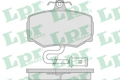 Комплект тормозных колодок, дисковый тормоз LPR купить