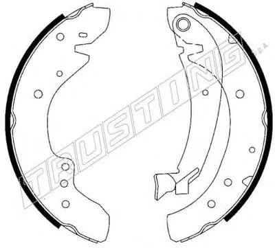 Комплект тормозных колодок REPARATION KIT TRUSTING купить