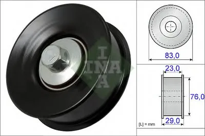 Паразитный / ведущий ролик, поликлиновой ремень INA купить