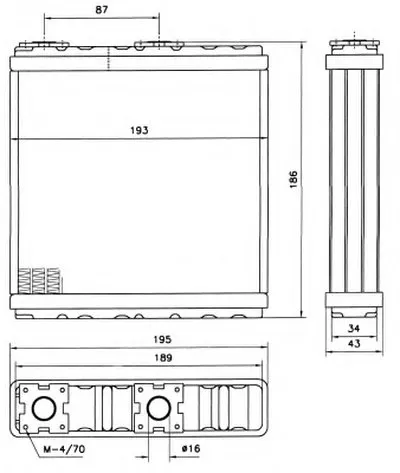 Теплообменник, отопление салона NRF купить